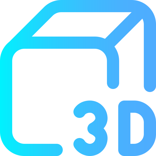 3d icon Super Basic Omission Gradient