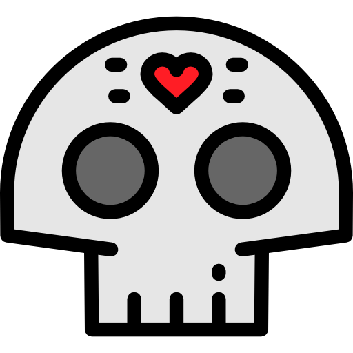 calavera mexicana icono gratis