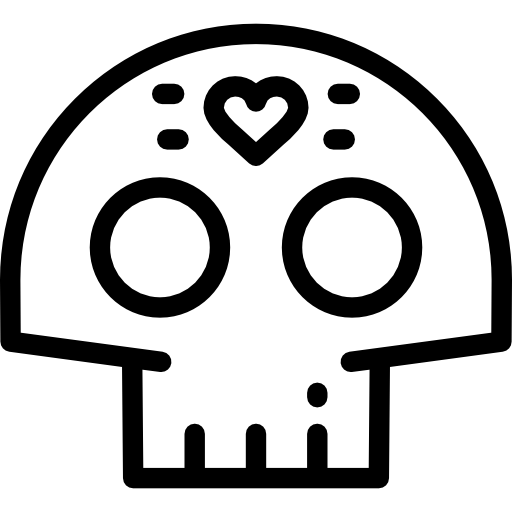 calavera mexicana icono gratis