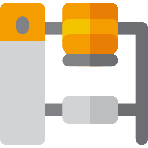 robot industrial icono gratis