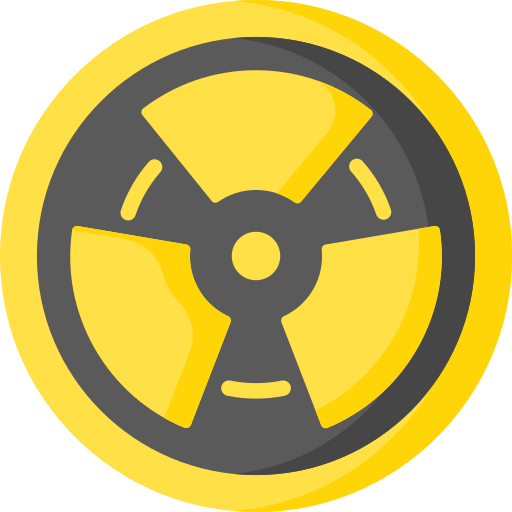 Radiación icono gratis