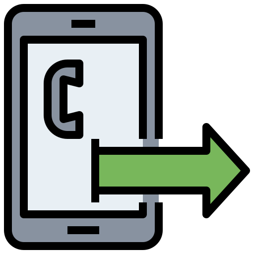 Llamada saliente icono gratis