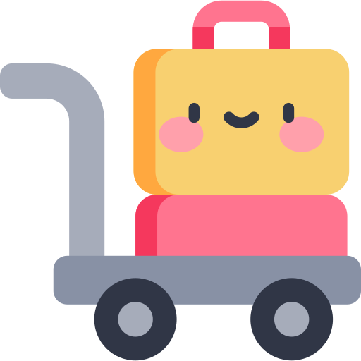 carrito de equipaje icono gratis