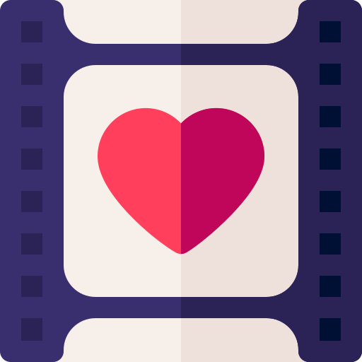 película romántica icono gratis