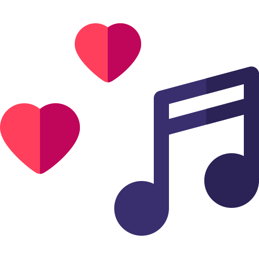 musica romantica icono gratis