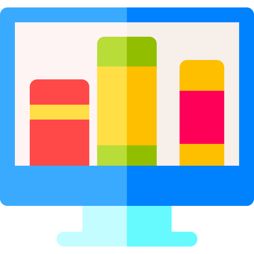 Biblioteca en linea icono gratis