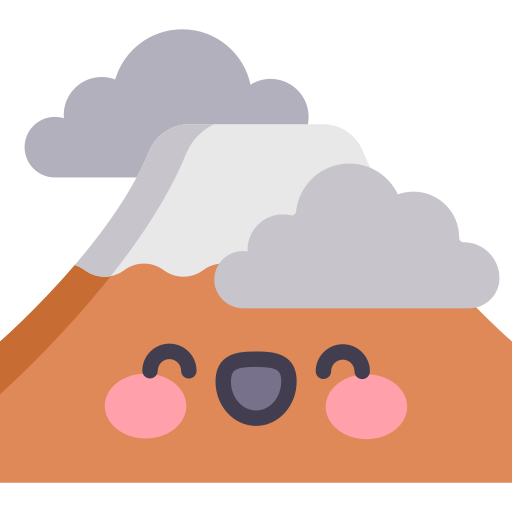 Mountain Kawaii Flat icon