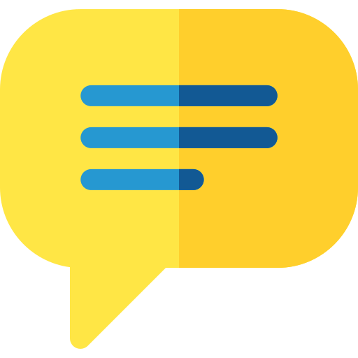 Chat bubble Basic Rounded Flat icon