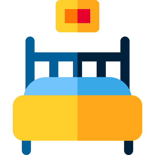 Cama doble icono gratis