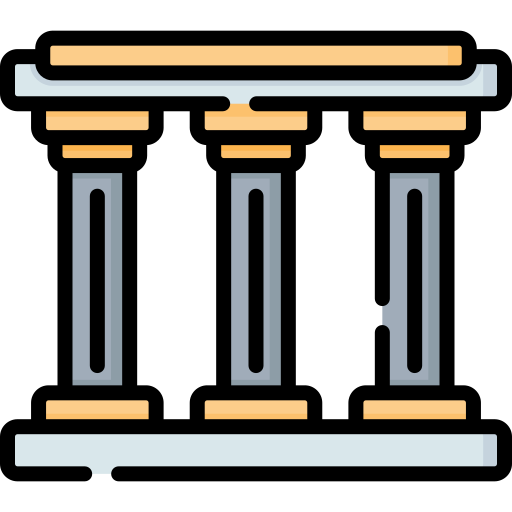 ícone de construção de pilares, estilo cartoon 14515888 Vetor no
