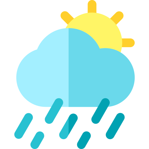 Rain Basic Rounded Flat icon