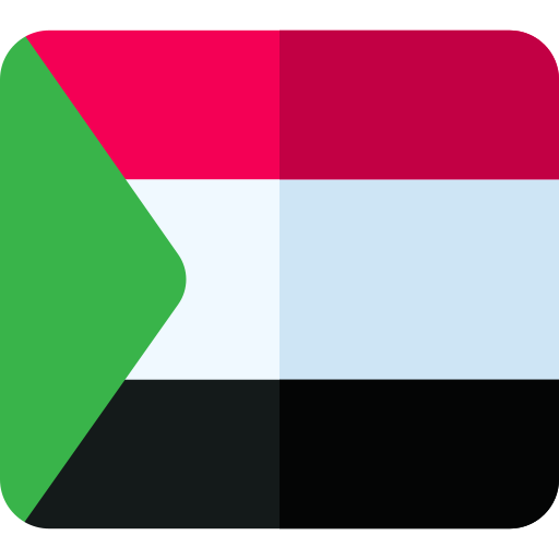 Sudan Basic Rounded Flat icon