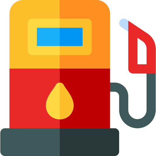 Gas station Basic Rounded Flat icon