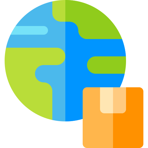 livraison internationale Icône gratuit livraison internationale Icône gratuit