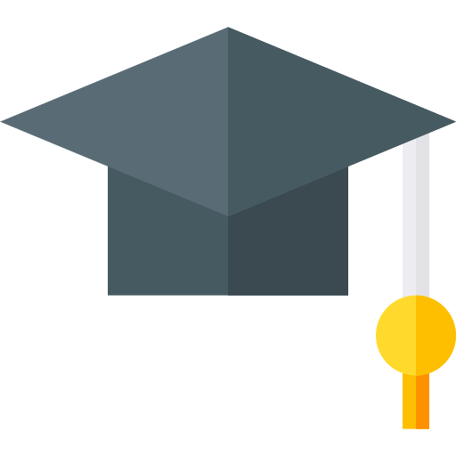 Sombrero de la graduación icono gratis