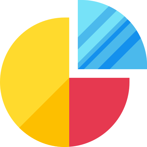 Pie chart Basic Straight Flat icon