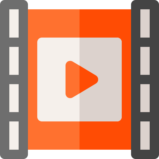 Video Basic Rounded Flat Icon