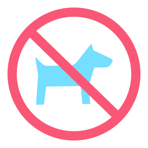 Prohibido mascotas icono gratis