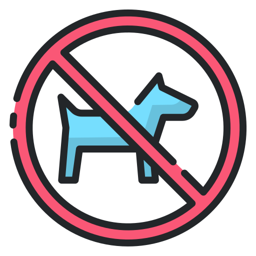 Prohibido mascotas icono gratis