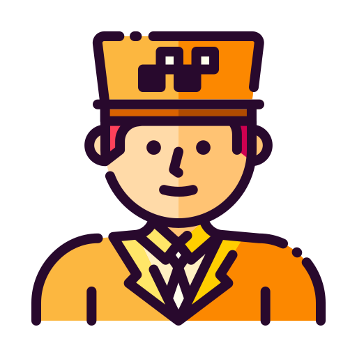 Taxista icono gratis