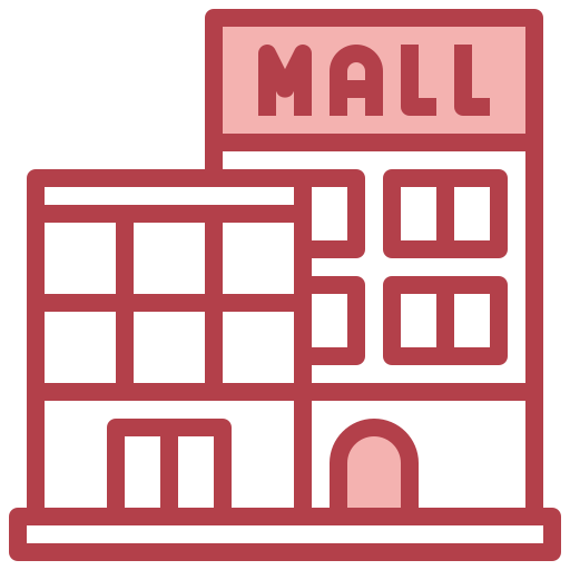 Centro comercial icono gratis