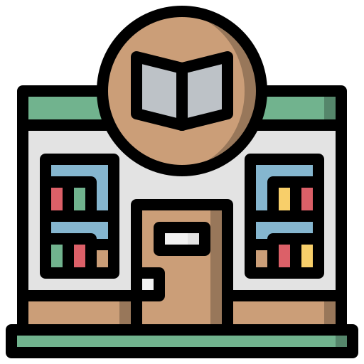 Librería icono gratis