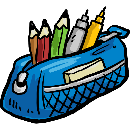 Pencil case - Free education icons