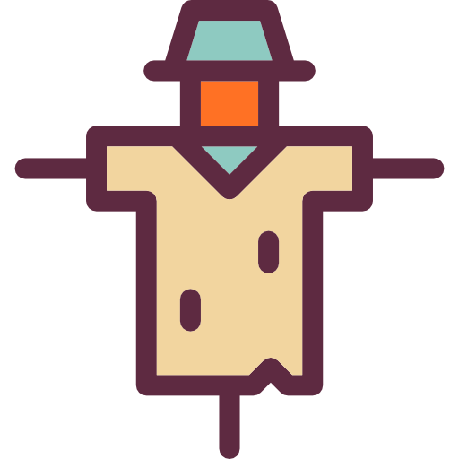 Scarecrow Detailed Rounded Lineal color icon