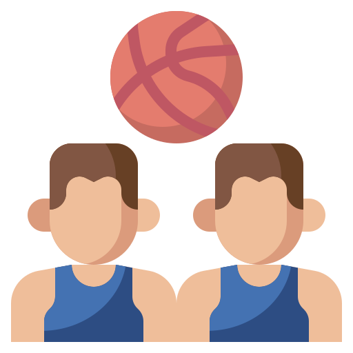 Jugadores de baloncesto icono gratis