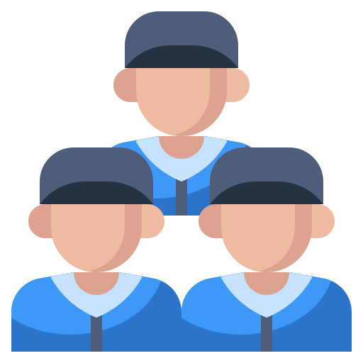 Бейсбольная команда бесплатно иконка Бейсбольная команда бесплатно иконка