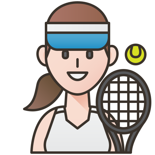 Jugador de tenis icono gratis