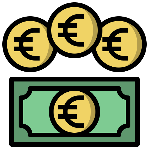 euro icono gratis