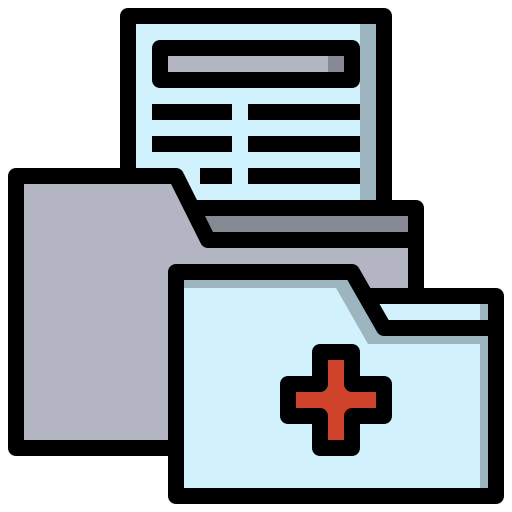 Historial médico icono gratis