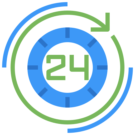 24 hours Surang Flat icon