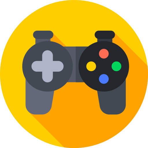 Joystick Flat Circular Flat icon