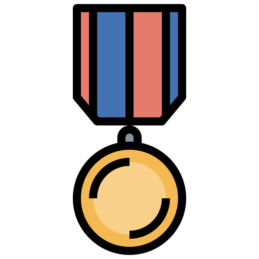 Medalha grátis ícone