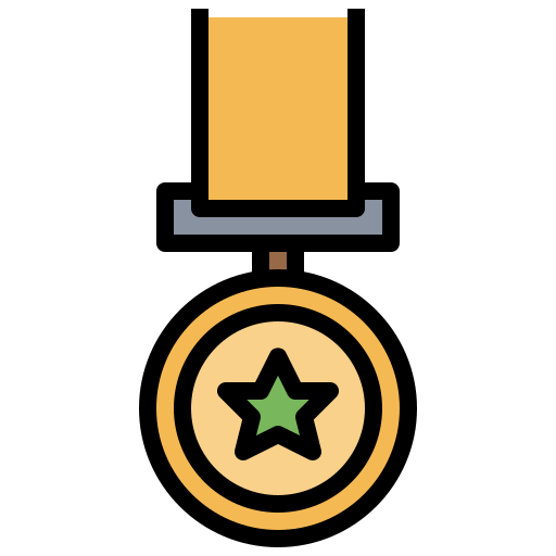 Medalha grátis ícone