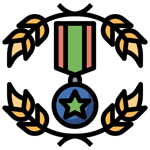 Medalha grátis ícone