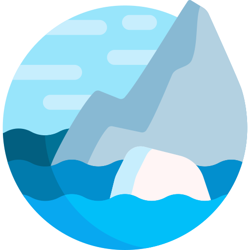 Iceberg Detailed Flat Circular Flat icon