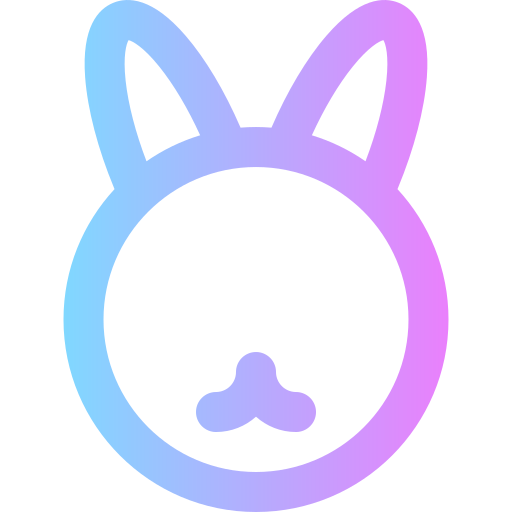 Rabbit Super Basic Rounded Gradient icon