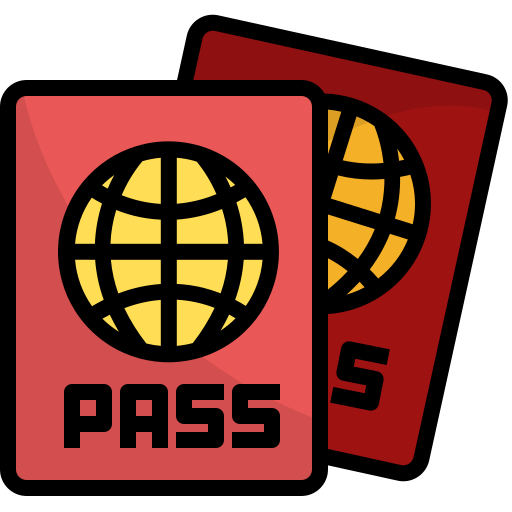 Pasaporte icono gratis