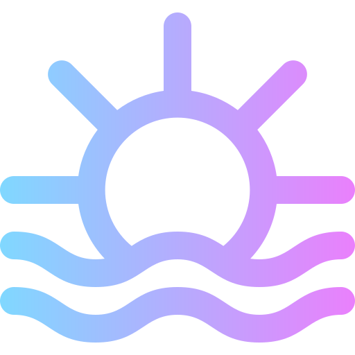 Sunset Super Basic Rounded Gradient icon