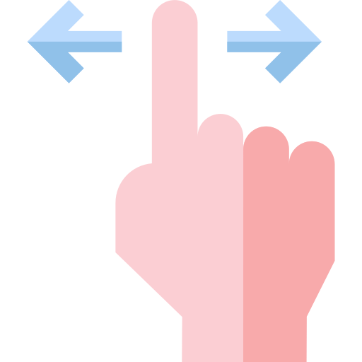 Hand Basic Straight Flat icon