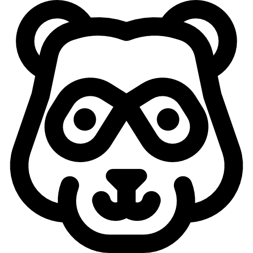 Panda Basic Rounded Lineal icon