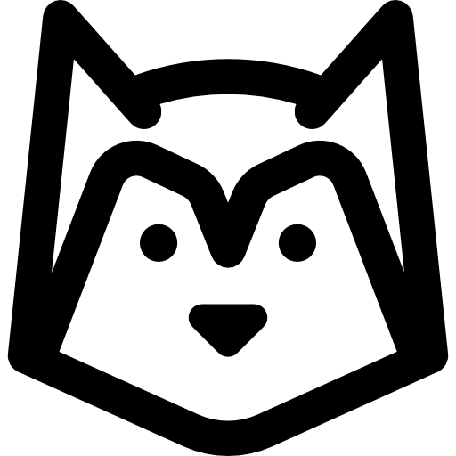 Siberian husky Basic Rounded Lineal icon