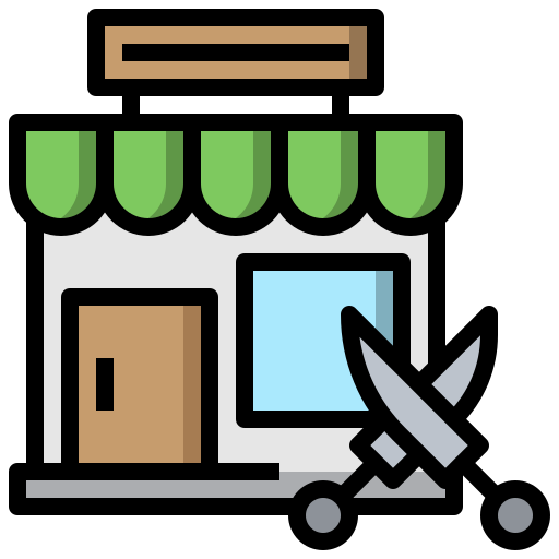 Barber, shop, scissors, shopping, store icon icon - Download on