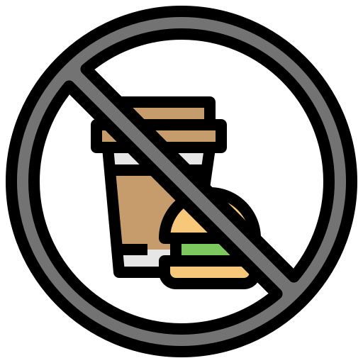 No Food Surang Lineal Color Icon