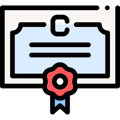 Certificate - Free education icons