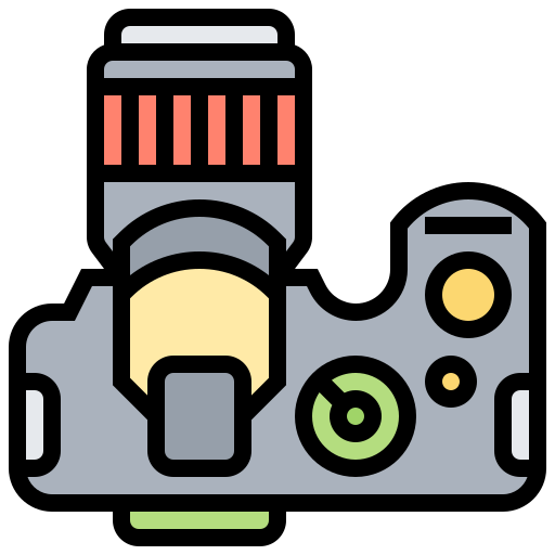 Cámara dslr icono gratis