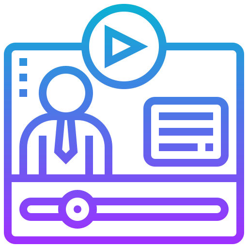 Videotutorial icono gratis